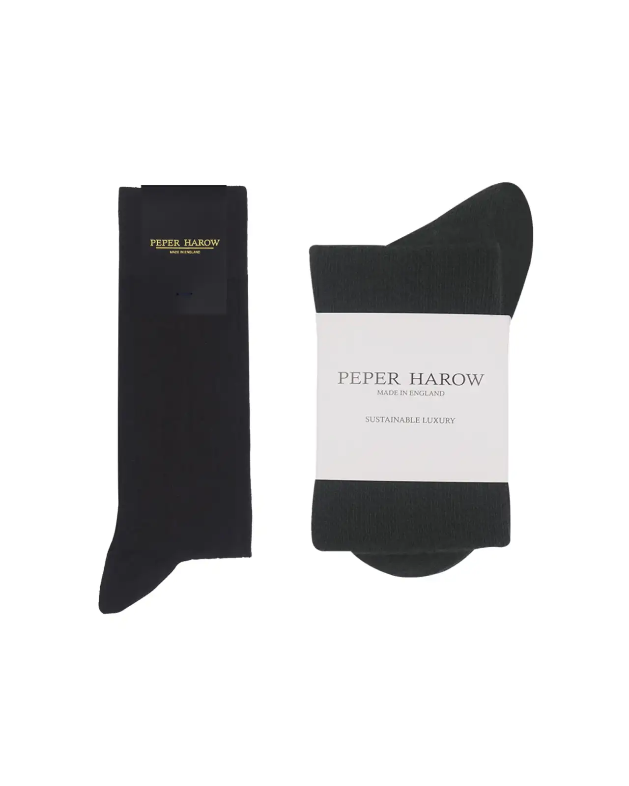 Men PEPER HAROW Cashmere Wool Boot MenS Socks Bundle - Black Charcoal £41.00