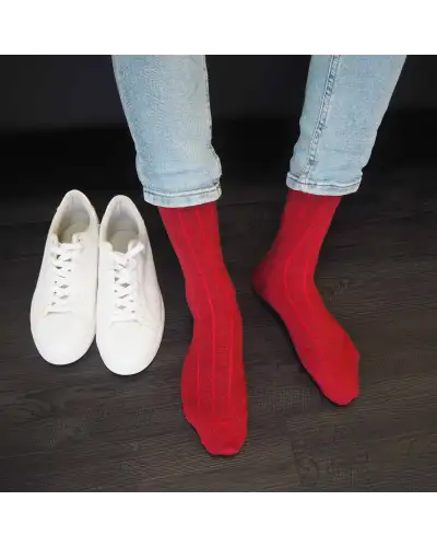 Men PEPER HAROW Cashmere Wool Boot MenS Socks Bundle - Red Purple £41.00