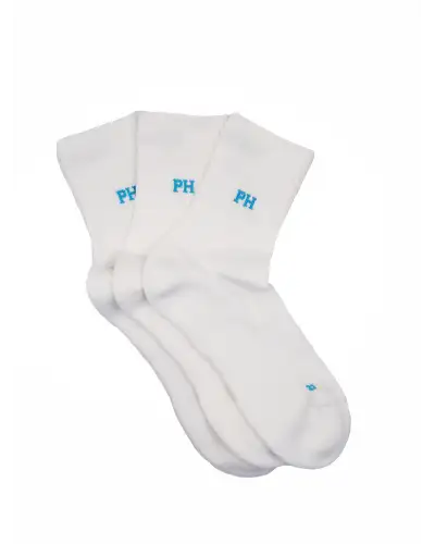 Men PEPER HAROW 3 Pack Essential Quarter Mens Sport Socks - White £27.00