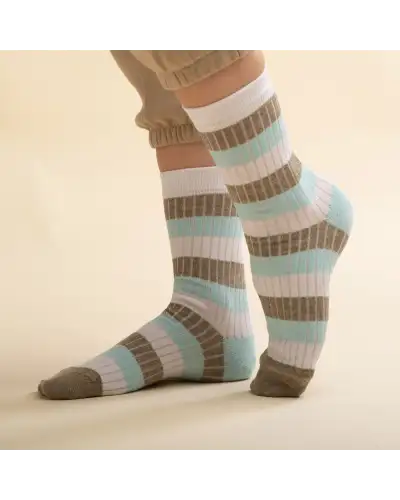 Women PEPER HAROW Chord Womens Socks - Turquoise £13.00