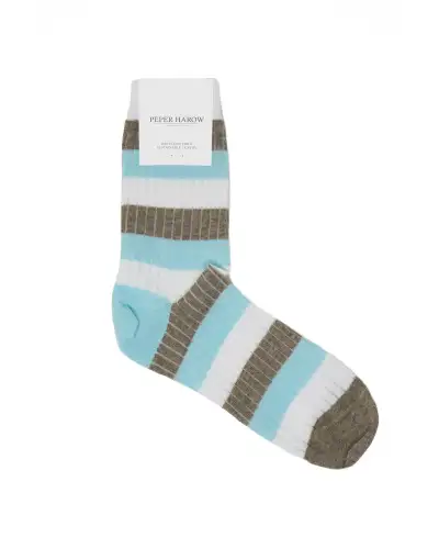 Women PEPER HAROW Chord Womens Socks - Turquoise £13.00