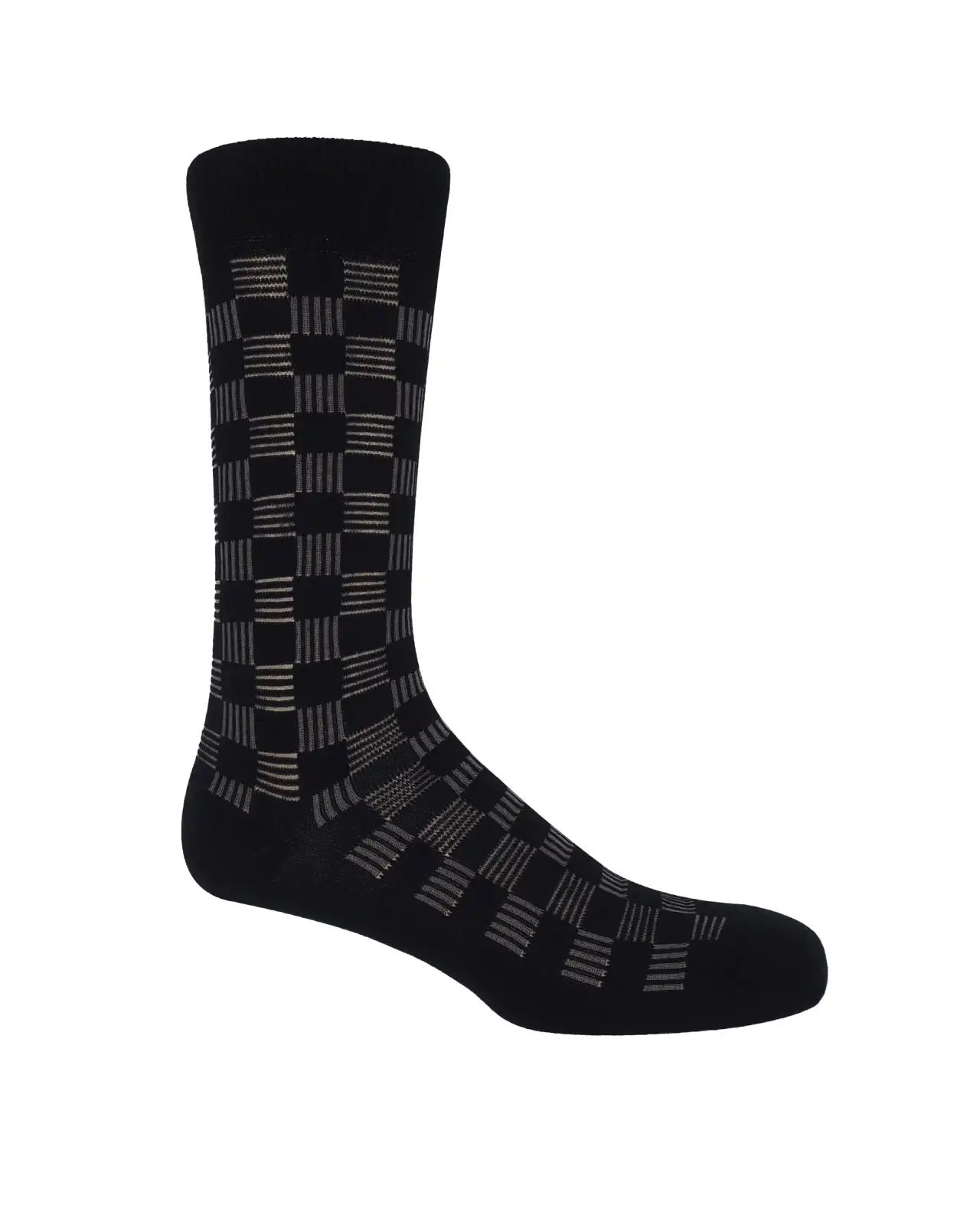 Men PEPER HAROW Battenberg Mens Socks - Black £16.00