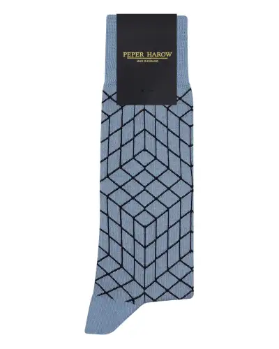 Men PEPER HAROW Puzzle Mens Socks - Blue £16.00