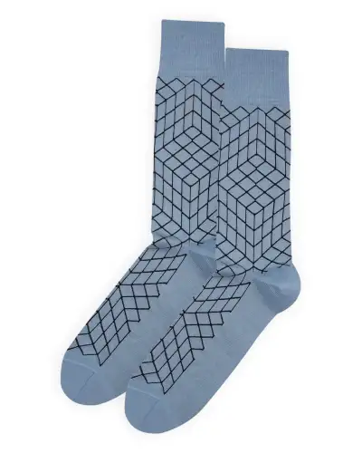 Men PEPER HAROW Puzzle Mens Socks - Blue £16.00