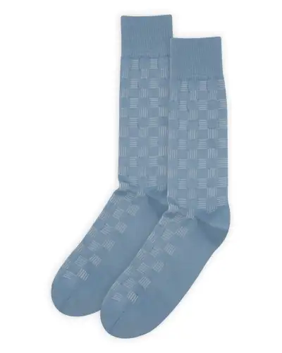 Men PEPER HAROW Battenberg Mens Socks - Blue £16.00