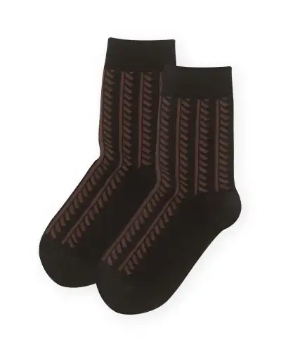 Women PEPER HAROW Vector Stripe Womens Socks - Black £13.00