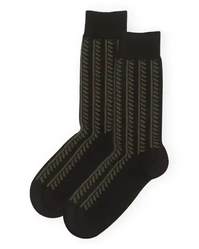 Men PEPER HAROW Vector Stripe Mens Socks - Black £14.00