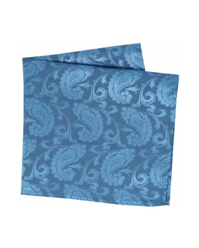 Silk Hankies Soprano Ties Soprano Denim Blue Paisley Silk Hanky £9.00