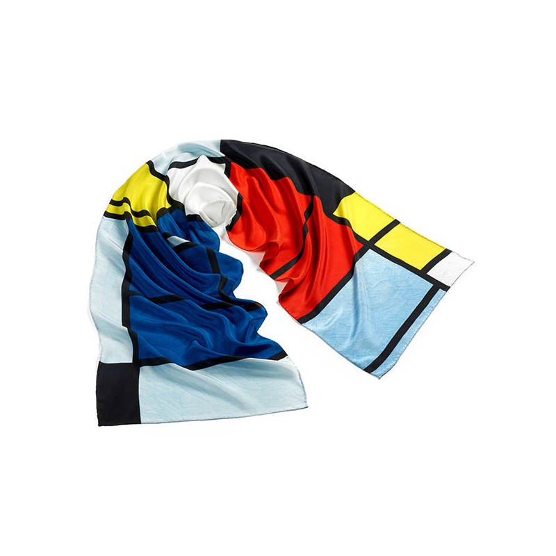 Scarves Fox and Chave Mondrian Crepe De Chine Scarf £45.00