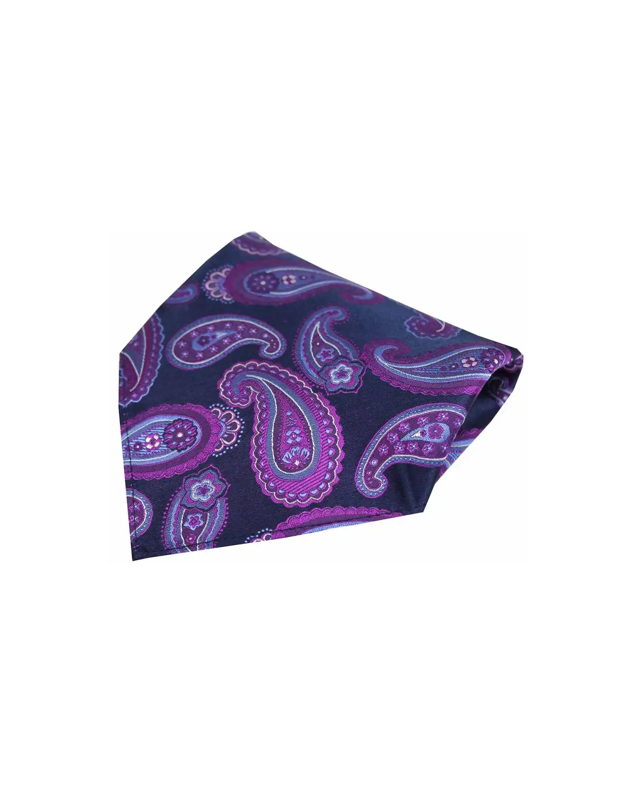 Pocket Square Soprano Ties Soprano Large Edwardian Paisley On Purple Ground Silk Pocket Square £9.00