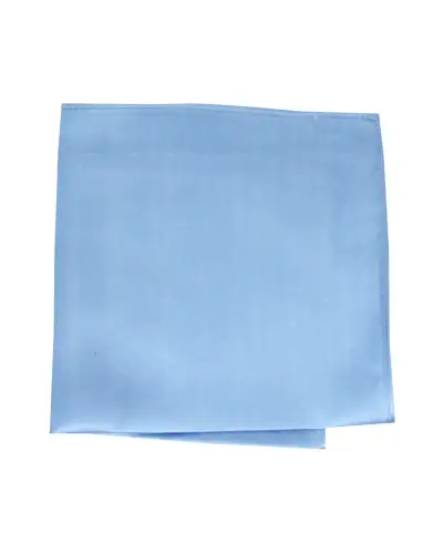 Pocket Square Soprano Ties Soprano Sky Blue Satin Silk Mens Pocket Square-ST-HANKWQ-SKY-BLUE-B £15.00