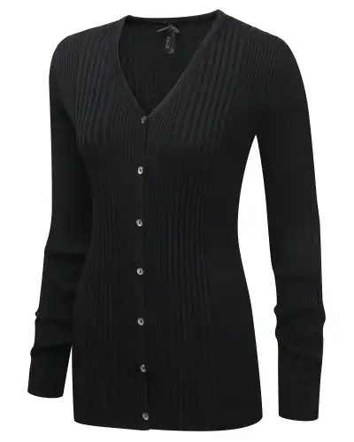 Knitwear Vortex Designs Kristin Navy V-Neck Cardigan Long Sleeve £43.00