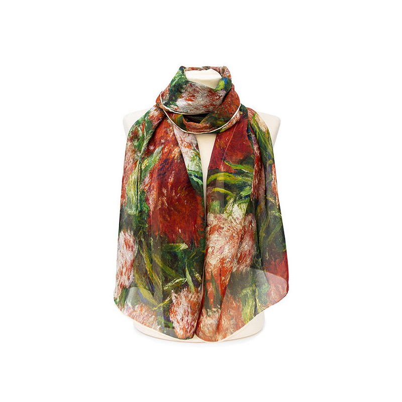 Scarves Fox and Chave Renoir Peony Chiffon Scarf £52.00