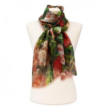 Scarves Fox and Chave Renoir Peony Chiffon Scarf £52.00