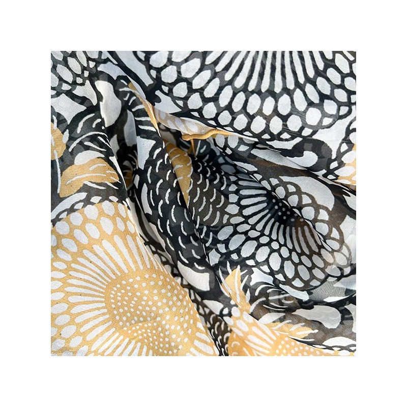 Scarves Fox and Chave Japanese Chrysanthemum Chiffon Scarf £52.00