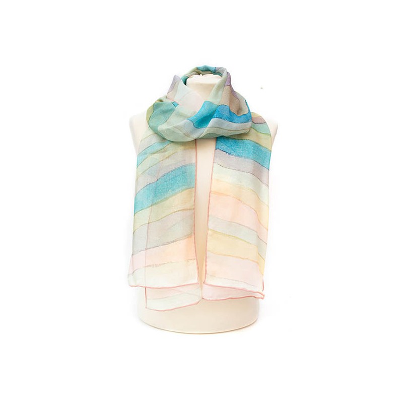 Scarves Fox and Chave Paul Klee Steep Coast Chiffon Scarf £52.00