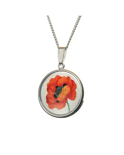Pendants Fox and Chave Remembrance Poppy Pendant £23.00