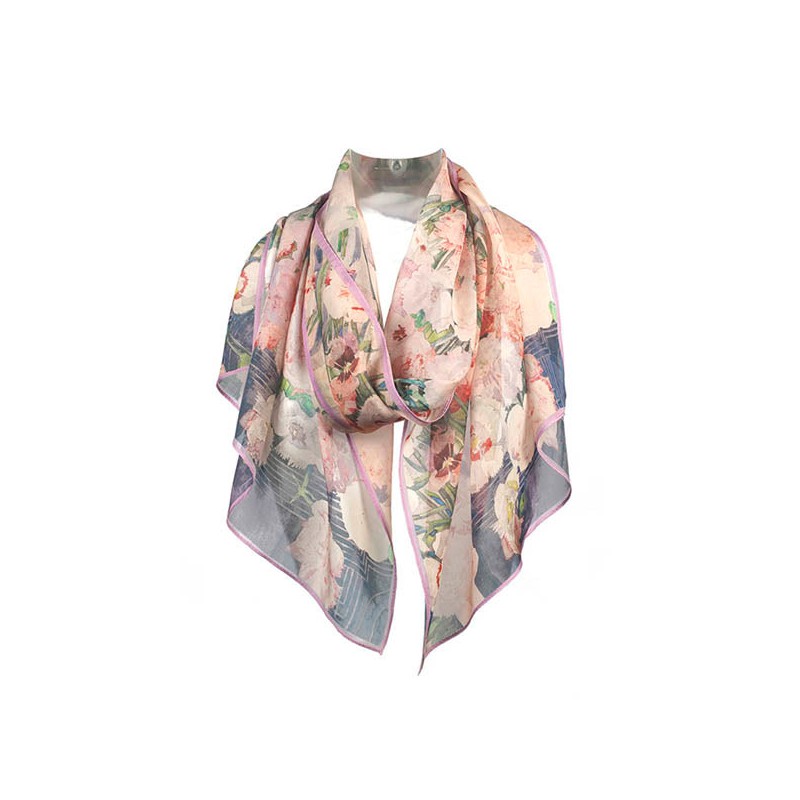 Scarves Fox and Chave Mackintosh Pinks Chiffon Scarf £52.00