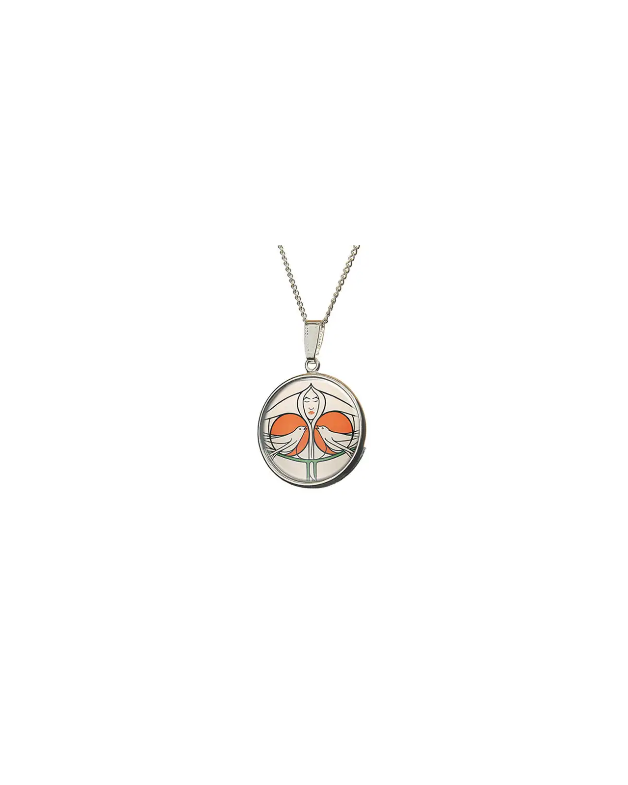 Pendants Fox and Chave Mackintosh Lady With Doves Pendant £23.00
