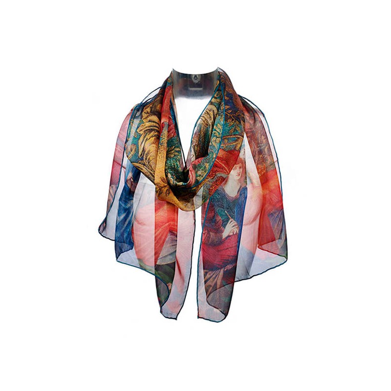 Scarves Fox and Chave Burne Jones Laus Veneris Chiffon Scarf £52.00