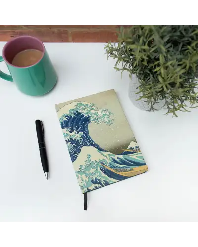 Notebooks Fox and Chave Hokusai Wave A5 Hardback Notebook £13.00