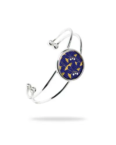 Bangles Fox and Chave Enamel Ginkgo Bangle £25.00