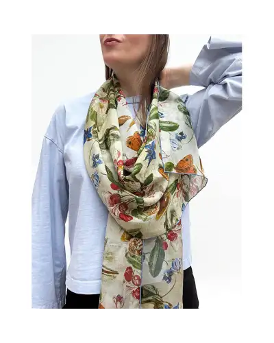 Scarves Fox and Chave Van Kessel Apple Blossom Chiffon Scarf £50.00