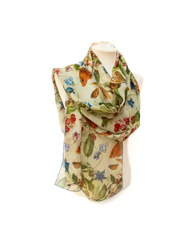 Scarves Fox and Chave Van Kessel Apple Blossom Chiffon Scarf £50.00