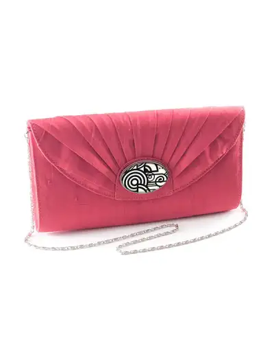 Bags Fox and Chave Pink Silk Cameo Clutch Bag £67.00