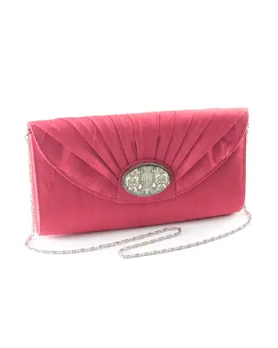 Bags Fox and Chave Pink Silk Cameo Clutch Bag £67.00