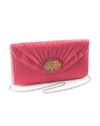 Bags Fox and Chave Pink Silk Cameo Clutch Bag £67.00