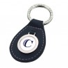 Key Rings Fox and Chave Navy Leather Initial Keyring £12.00