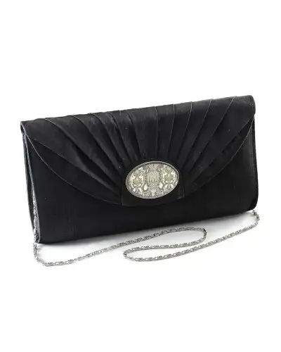 Bags Fox and Chave Black Silk Cameo Clutch Bag £67.00