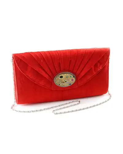 Bags Fox and Chave Red Silk Cameo Clutch Bag £67.00