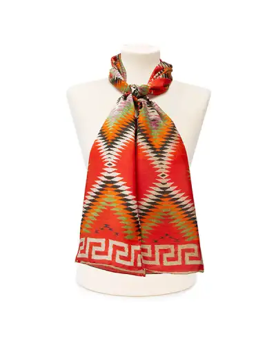 Scarves Fox and Chave Diamond Dazzler Silk Habotai Scarf £42.00