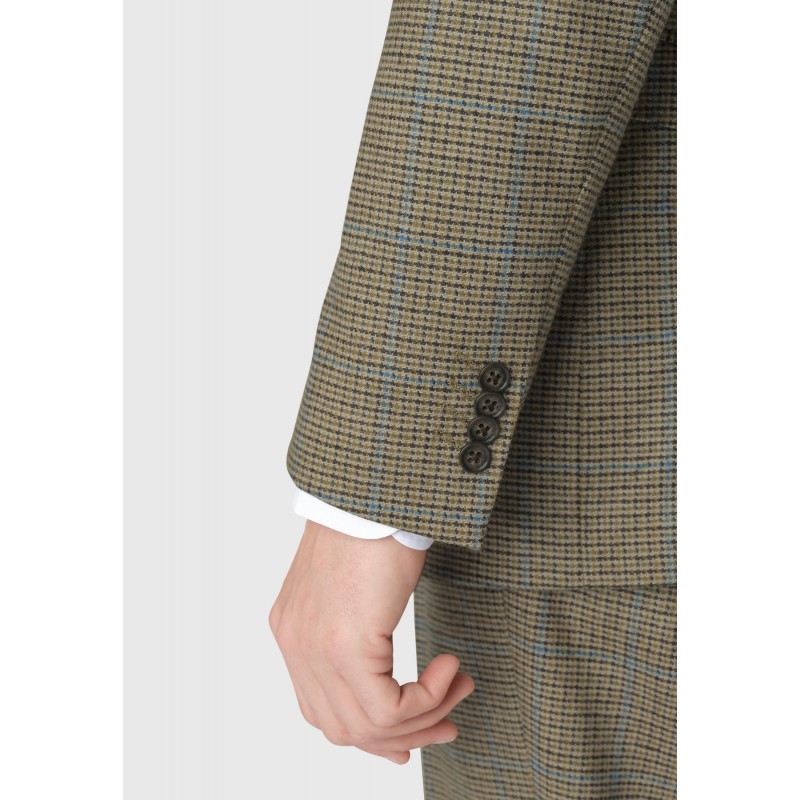 Suit Jackets Brook Taverner Tailored Fit Woolf Pure New Wool Check Suit Jacket £224.00