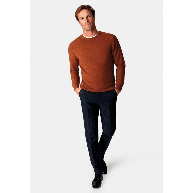 Jumpers Brook Taverner Burnt Orange Cashmere Crew Neck Jumper £179.00