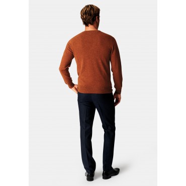 Jumpers Brook Taverner Burnt Orange Cashmere Crew Neck Jumper £179.00