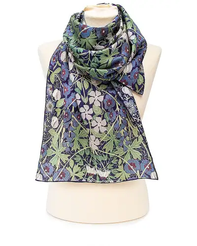 Scarves Fox and Chave Columbine Silk Habotai Scarf £42.00
