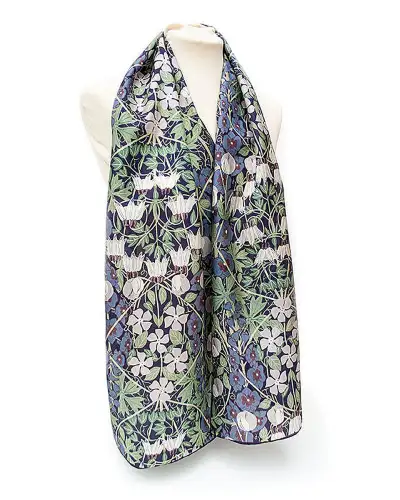 Scarves Fox and Chave Columbine Silk Habotai Scarf £42.00