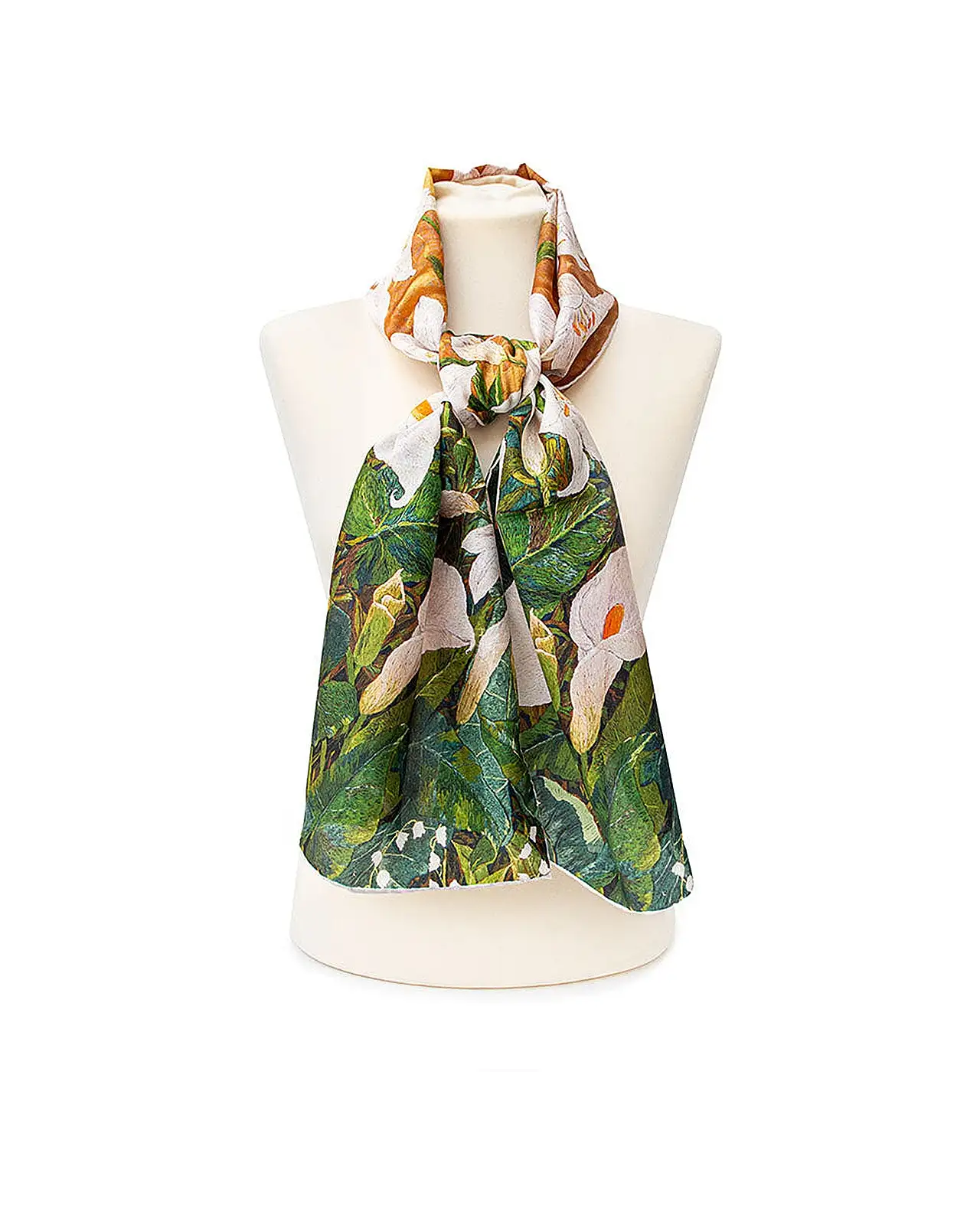 Scarves Fox and Chave Lily Altar Frontal Silk Habotai Scarf £32.00