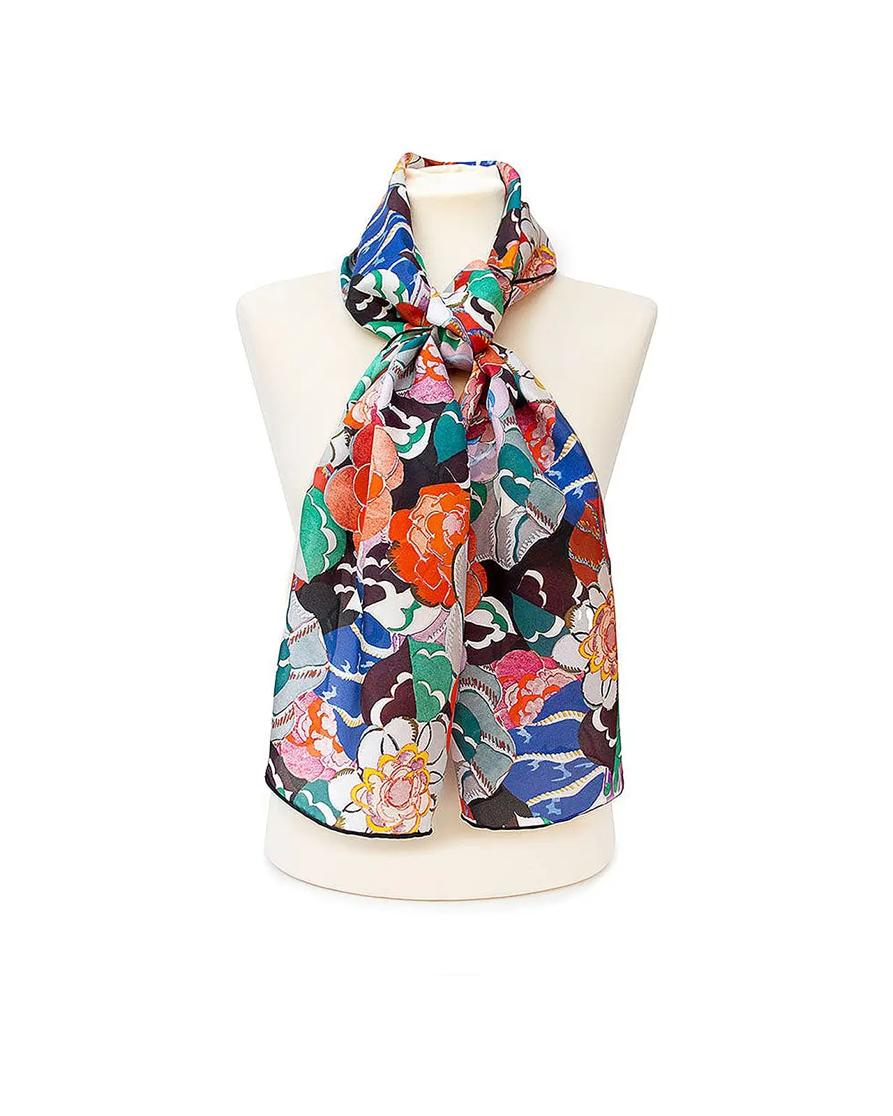 Scarves Fox and Chave Edouard Benedictus Silk Habotai Scarf £42.00