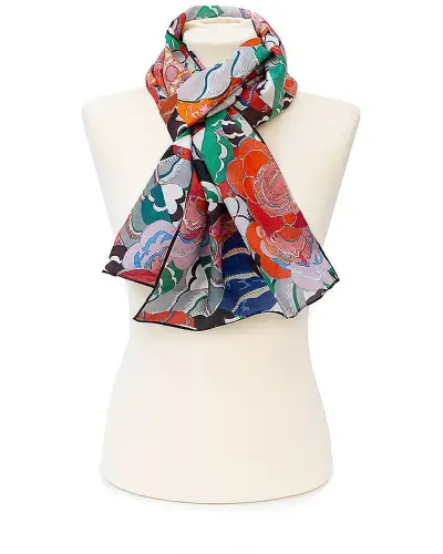 Scarves Fox and Chave Edouard Benedictus Silk Habotai Scarf £42.00