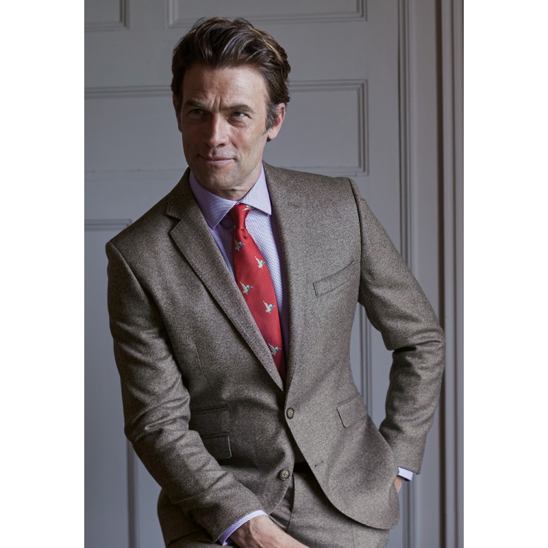 Jackets Suit Jacket Tailored Fit Grey Donegal Wool Suit Jacket