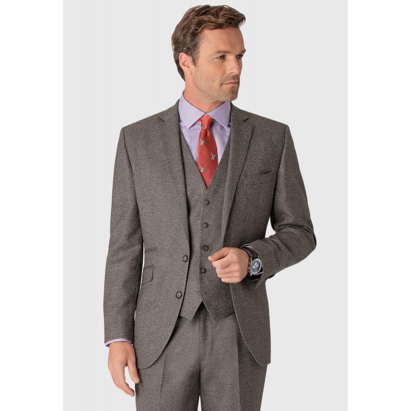 Jackets Suit Jacket Tailored Fit Grey Donegal Wool Suit Jacket