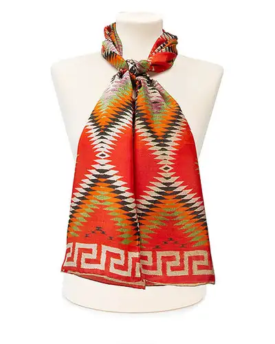 Scarves Fox and Chave Diamond Dazzler Silk Habotai Scarf £42.00