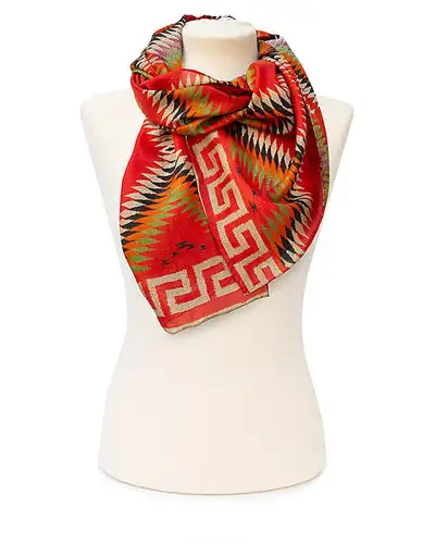 Scarves Fox and Chave Diamond Dazzler Silk Habotai Scarf £42.00