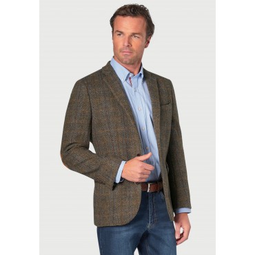 Jackets, Harris Tweed Jacket - Sumburgh Green And Blue