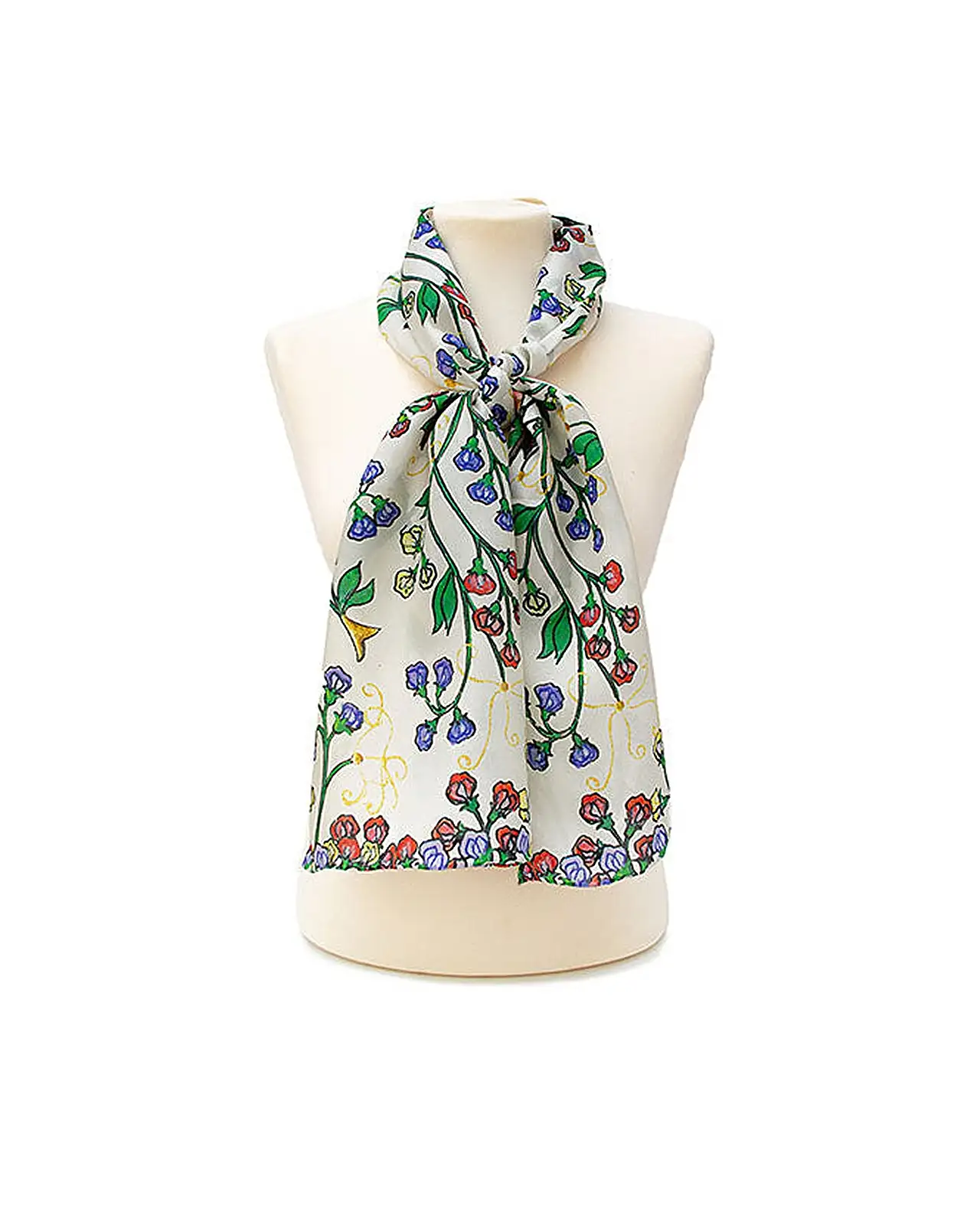 Scarves Fox and Chave Westminster Abbey Garden Bird Silk Habotai Scarf £42.00