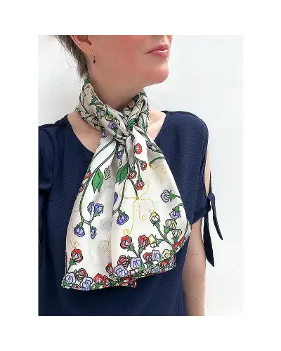 Scarves Fox and Chave Westminster Abbey Garden Bird Silk Habotai Scarf £42.00